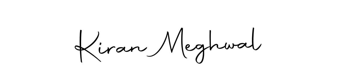 How to make Kiran Meghwal name signature. Use Autography-DOLnW style for creating short signs online. This is the latest handwritten sign. Kiran Meghwal signature style 10 images and pictures png