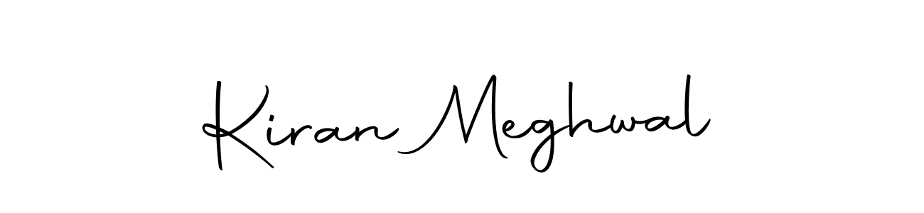 How to make Kiran Meghwal name signature. Use Autography-DOLnW style for creating short signs online. This is the latest handwritten sign. Kiran Meghwal signature style 10 images and pictures png