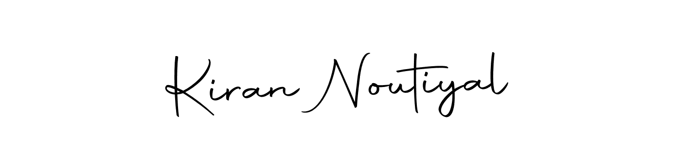 How to make Kiran Noutiyal name signature. Use Autography-DOLnW style for creating short signs online. This is the latest handwritten sign. Kiran Noutiyal signature style 10 images and pictures png