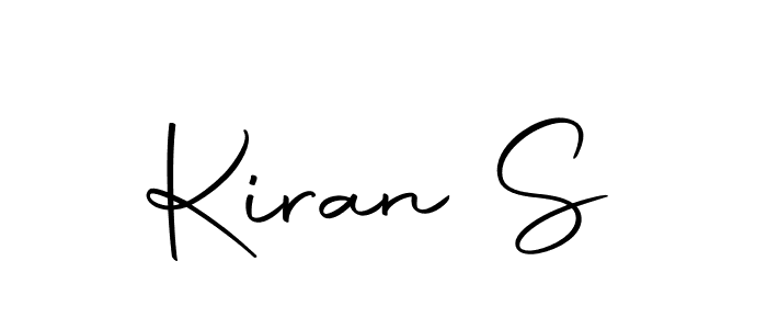 You should practise on your own different ways (Autography-DOLnW) to write your name (Kiran S) in signature. don't let someone else do it for you. Kiran S signature style 10 images and pictures png
