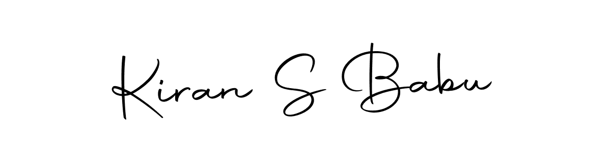 You should practise on your own different ways (Autography-DOLnW) to write your name (Kiran S Babu) in signature. don't let someone else do it for you. Kiran S Babu signature style 10 images and pictures png