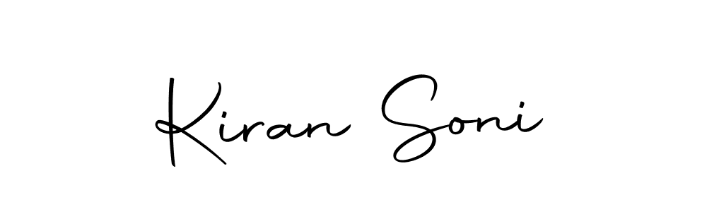 How to make Kiran Soni name signature. Use Autography-DOLnW style for creating short signs online. This is the latest handwritten sign. Kiran Soni signature style 10 images and pictures png