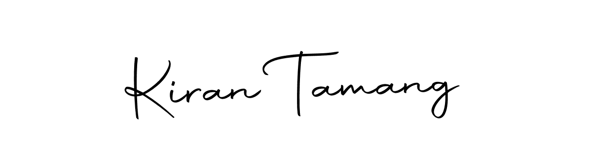 How to make Kiran Tamang name signature. Use Autography-DOLnW style for creating short signs online. This is the latest handwritten sign. Kiran Tamang signature style 10 images and pictures png