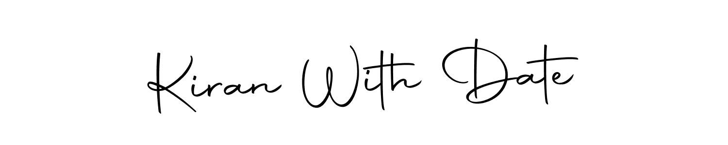 Similarly Autography-DOLnW is the best handwritten signature design. Signature creator online .You can use it as an online autograph creator for name Kiran With Date. Kiran With Date signature style 10 images and pictures png