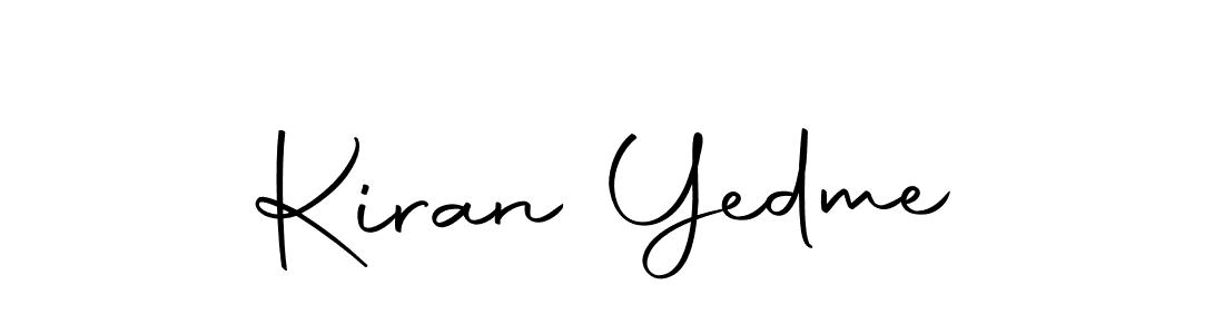 Design your own signature with our free online signature maker. With this signature software, you can create a handwritten (Autography-DOLnW) signature for name Kiran Yedme. Kiran Yedme signature style 10 images and pictures png