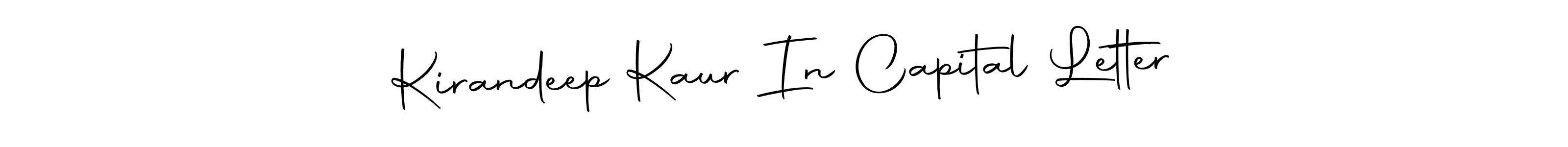 Create a beautiful signature design for name Kirandeep Kaur In Capital Letter. With this signature (Autography-DOLnW) fonts, you can make a handwritten signature for free. Kirandeep Kaur In Capital Letter signature style 10 images and pictures png