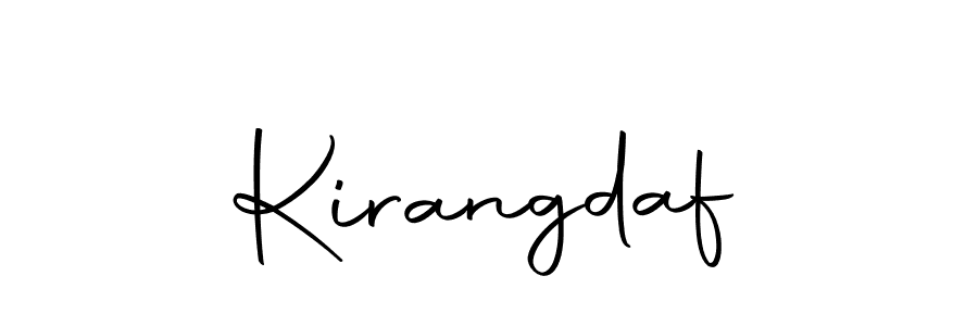 You should practise on your own different ways (Autography-DOLnW) to write your name (Kirangdaf) in signature. don't let someone else do it for you. Kirangdaf signature style 10 images and pictures png