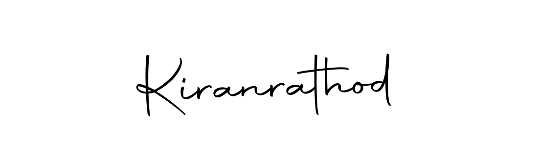 Design your own signature with our free online signature maker. With this signature software, you can create a handwritten (Autography-DOLnW) signature for name Kiranrathod. Kiranrathod signature style 10 images and pictures png