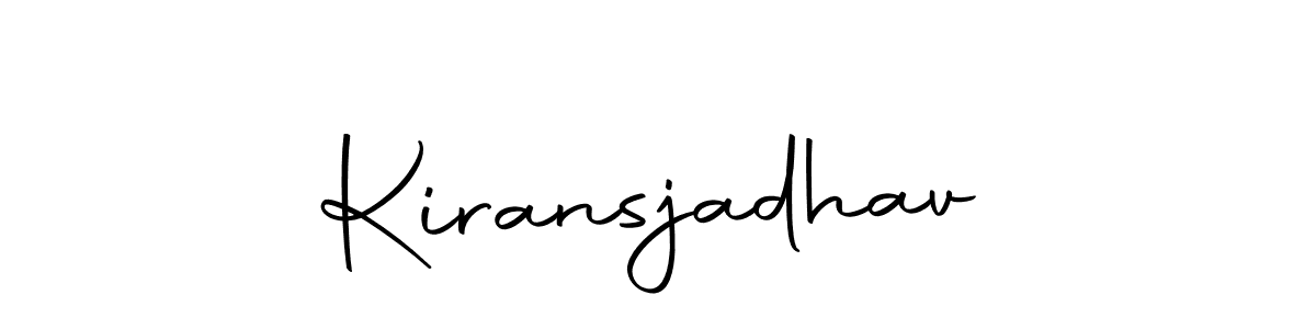 Use a signature maker to create a handwritten signature online. With this signature software, you can design (Autography-DOLnW) your own signature for name Kiransjadhav. Kiransjadhav signature style 10 images and pictures png