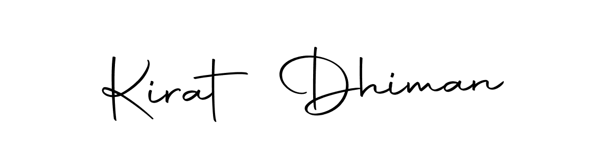 Kirat Dhiman stylish signature style. Best Handwritten Sign (Autography-DOLnW) for my name. Handwritten Signature Collection Ideas for my name Kirat Dhiman. Kirat Dhiman signature style 10 images and pictures png