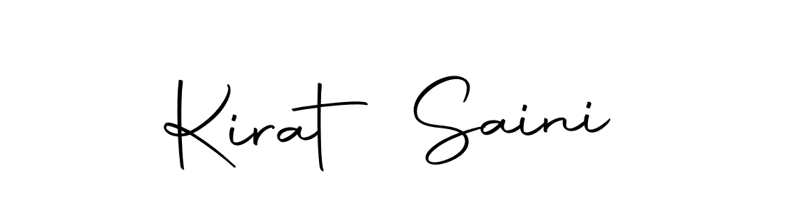 Make a beautiful signature design for name Kirat Saini. With this signature (Autography-DOLnW) style, you can create a handwritten signature for free. Kirat Saini signature style 10 images and pictures png