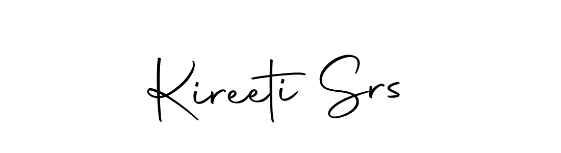 Create a beautiful signature design for name Kireeti Srs. With this signature (Autography-DOLnW) fonts, you can make a handwritten signature for free. Kireeti Srs signature style 10 images and pictures png