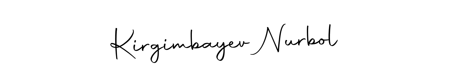 How to make Kirgimbayev Nurbol signature? Autography-DOLnW is a professional autograph style. Create handwritten signature for Kirgimbayev Nurbol name. Kirgimbayev Nurbol signature style 10 images and pictures png