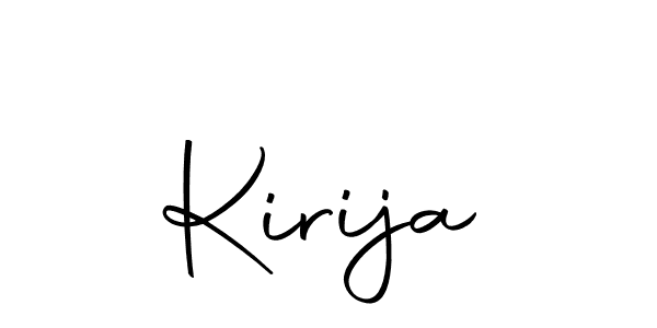 Design your own signature with our free online signature maker. With this signature software, you can create a handwritten (Autography-DOLnW) signature for name Kirija. Kirija signature style 10 images and pictures png