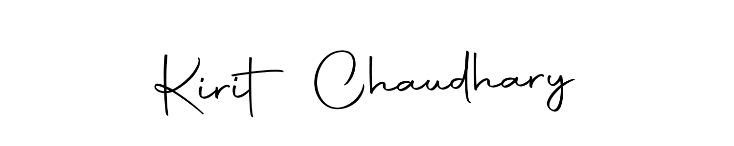 Make a beautiful signature design for name Kirit Chaudhary. With this signature (Autography-DOLnW) style, you can create a handwritten signature for free. Kirit Chaudhary signature style 10 images and pictures png