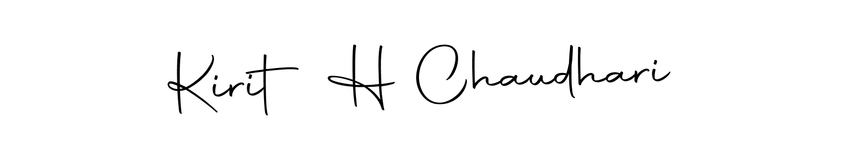 if you are searching for the best signature style for your name Kirit H Chaudhari. so please give up your signature search. here we have designed multiple signature styles  using Autography-DOLnW. Kirit H Chaudhari signature style 10 images and pictures png