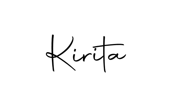 You should practise on your own different ways (Autography-DOLnW) to write your name (Kirita) in signature. don't let someone else do it for you. Kirita signature style 10 images and pictures png