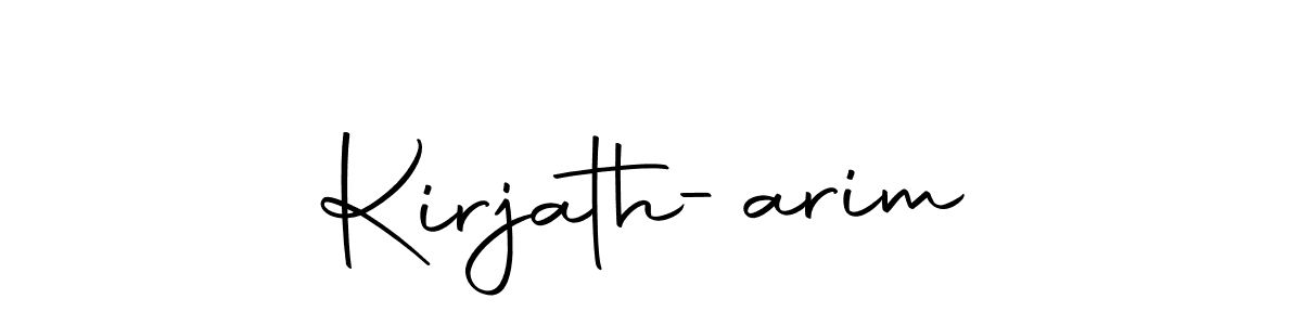 You should practise on your own different ways (Autography-DOLnW) to write your name (Kirjath-arim) in signature. don't let someone else do it for you. Kirjath-arim signature style 10 images and pictures png