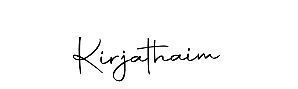 if you are searching for the best signature style for your name Kirjathaim. so please give up your signature search. here we have designed multiple signature styles  using Autography-DOLnW. Kirjathaim signature style 10 images and pictures png