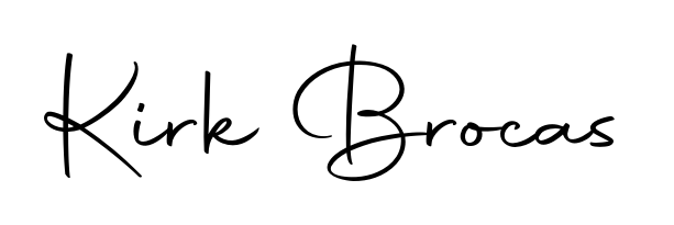Make a beautiful signature design for name Kirk Brocas. Use this online signature maker to create a handwritten signature for free. Kirk Brocas signature style 10 images and pictures png