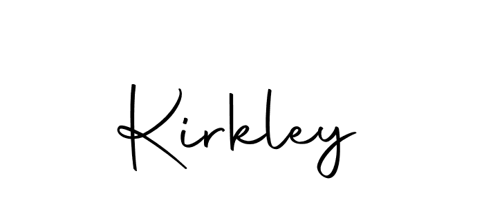 Create a beautiful signature design for name Kirkley. With this signature (Autography-DOLnW) fonts, you can make a handwritten signature for free. Kirkley signature style 10 images and pictures png