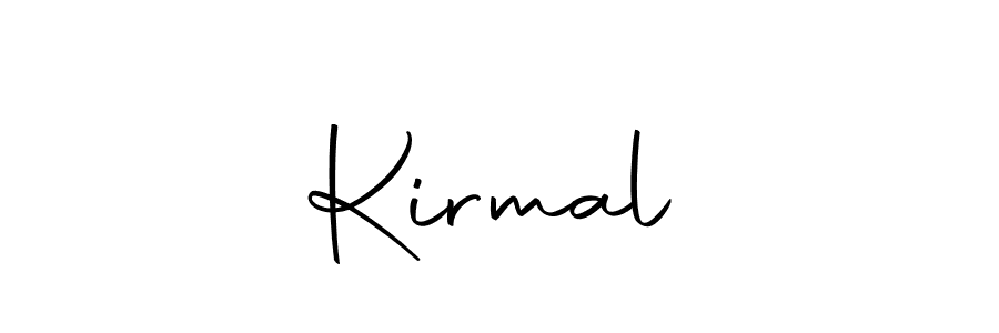 Design your own signature with our free online signature maker. With this signature software, you can create a handwritten (Autography-DOLnW) signature for name Kirmal❤. Kirmal❤ signature style 10 images and pictures png