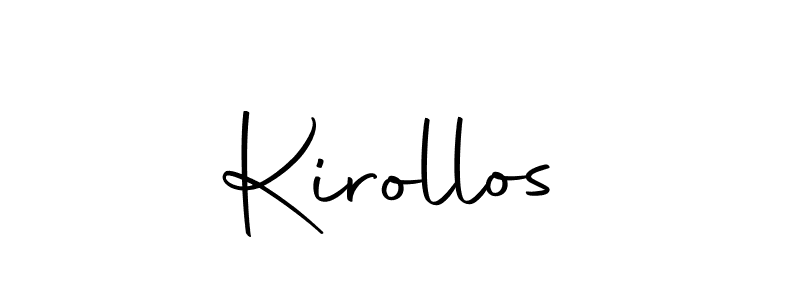Make a beautiful signature design for name Kirollos. Use this online signature maker to create a handwritten signature for free. Kirollos signature style 10 images and pictures png