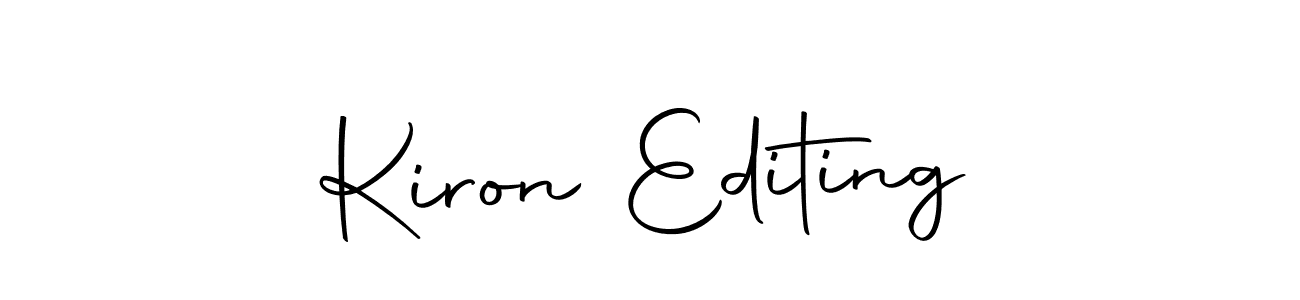 The best way (Autography-DOLnW) to make a short signature is to pick only two or three words in your name. The name Kiron Editing include a total of six letters. For converting this name. Kiron Editing signature style 10 images and pictures png