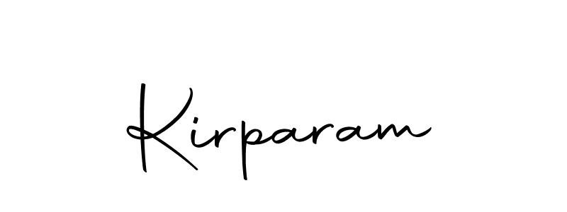 Kirparam stylish signature style. Best Handwritten Sign (Autography-DOLnW) for my name. Handwritten Signature Collection Ideas for my name Kirparam. Kirparam signature style 10 images and pictures png