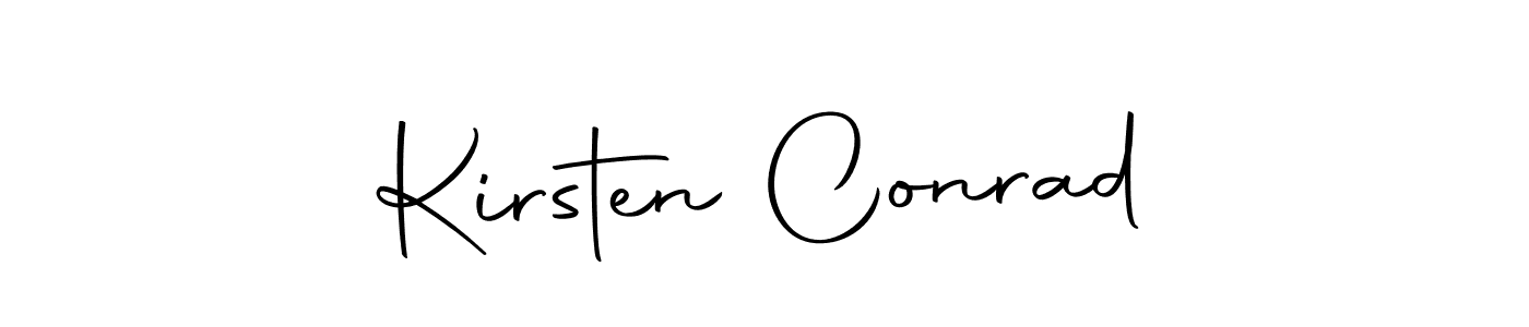 Here are the top 10 professional signature styles for the name Kirsten Conrad. These are the best autograph styles you can use for your name. Kirsten Conrad signature style 10 images and pictures png