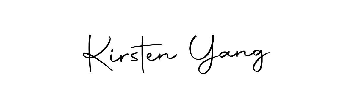 Make a beautiful signature design for name Kirsten Yang. With this signature (Autography-DOLnW) style, you can create a handwritten signature for free. Kirsten Yang signature style 10 images and pictures png