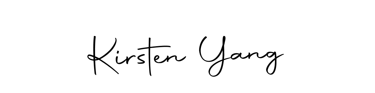 Make a beautiful signature design for name Kirsten Yang. With this signature (Autography-DOLnW) style, you can create a handwritten signature for free. Kirsten Yang signature style 10 images and pictures png