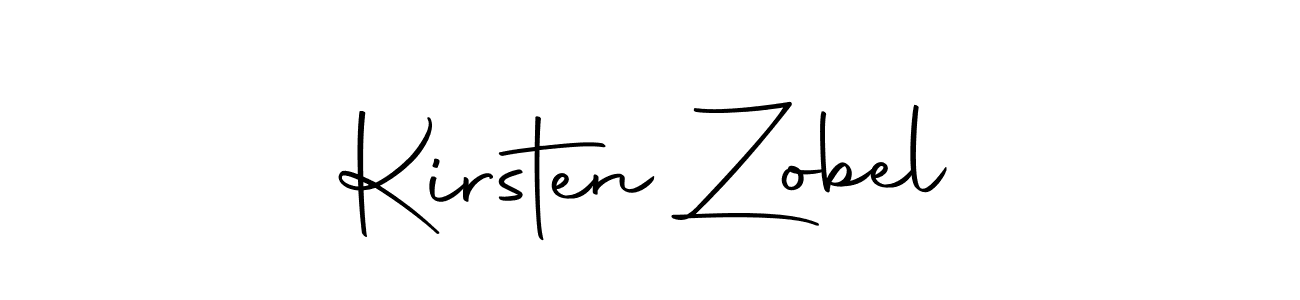 Kirsten Zobel stylish signature style. Best Handwritten Sign (Autography-DOLnW) for my name. Handwritten Signature Collection Ideas for my name Kirsten Zobel. Kirsten Zobel signature style 10 images and pictures png