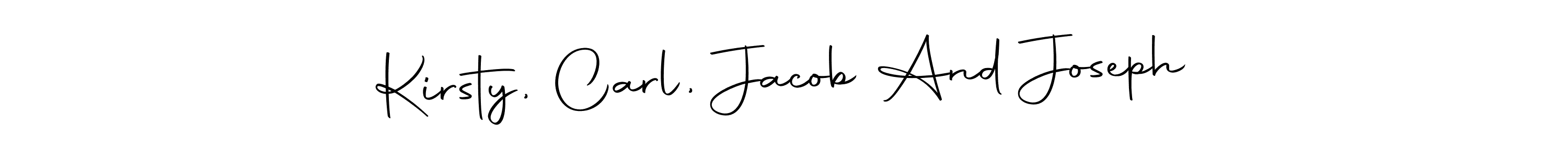 Once you've used our free online signature maker to create your best signature Autography-DOLnW style, it's time to enjoy all of the benefits that Kirsty, Carl, Jacob And Joseph name signing documents. Kirsty, Carl, Jacob And Joseph signature style 10 images and pictures png