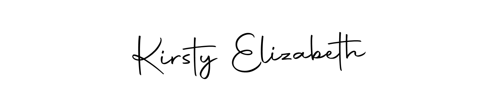 Design your own signature with our free online signature maker. With this signature software, you can create a handwritten (Autography-DOLnW) signature for name Kirsty Elizabeth. Kirsty Elizabeth signature style 10 images and pictures png