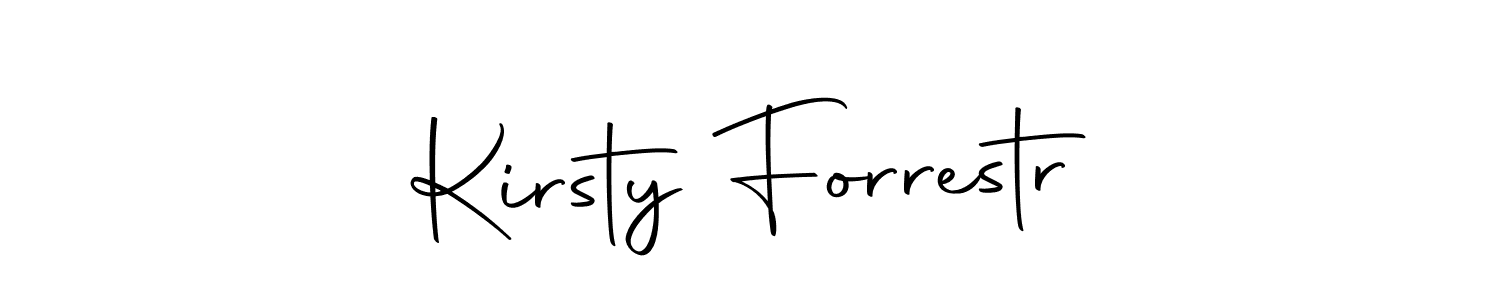 Make a short Kirsty Forrestr signature style. Manage your documents anywhere anytime using Autography-DOLnW. Create and add eSignatures, submit forms, share and send files easily. Kirsty Forrestr signature style 10 images and pictures png