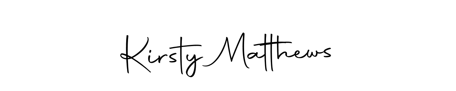 Make a beautiful signature design for name Kirsty Matthews. With this signature (Autography-DOLnW) style, you can create a handwritten signature for free. Kirsty Matthews signature style 10 images and pictures png