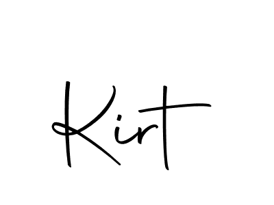 You should practise on your own different ways (Autography-DOLnW) to write your name (Kirt) in signature. don't let someone else do it for you. Kirt signature style 10 images and pictures png