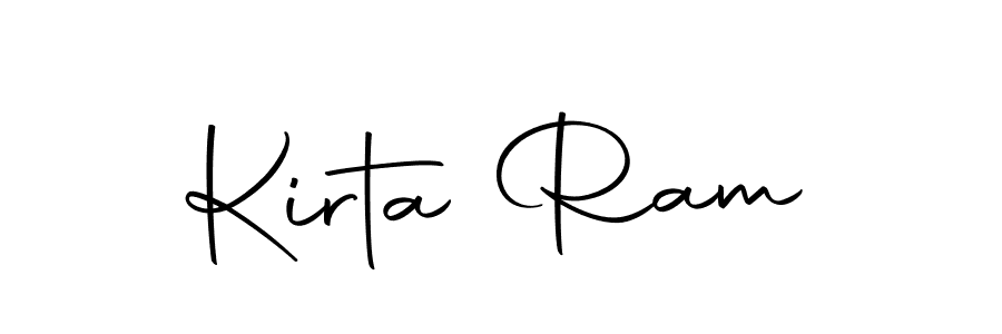 How to make Kirta Ram name signature. Use Autography-DOLnW style for creating short signs online. This is the latest handwritten sign. Kirta Ram signature style 10 images and pictures png