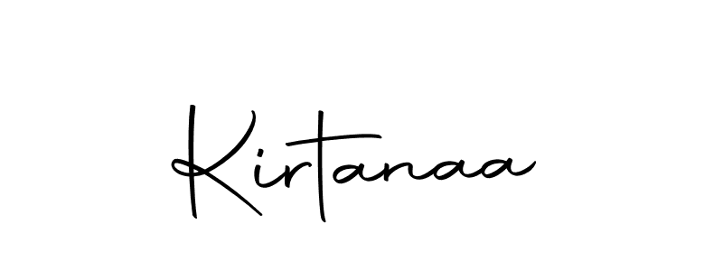 Use a signature maker to create a handwritten signature online. With this signature software, you can design (Autography-DOLnW) your own signature for name Kirtanaa. Kirtanaa signature style 10 images and pictures png