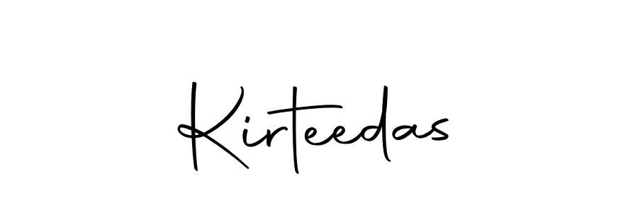 How to make Kirteedas signature? Autography-DOLnW is a professional autograph style. Create handwritten signature for Kirteedas name. Kirteedas signature style 10 images and pictures png