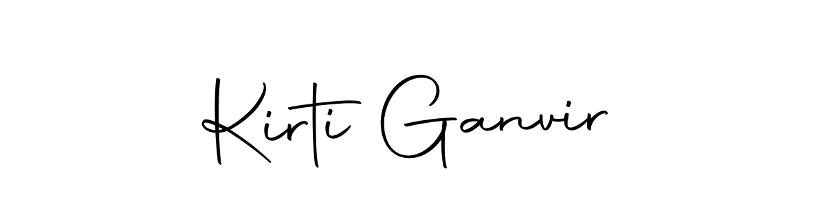 Also we have Kirti Ganvir name is the best signature style. Create professional handwritten signature collection using Autography-DOLnW autograph style. Kirti Ganvir signature style 10 images and pictures png