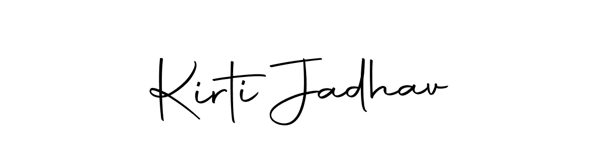 You should practise on your own different ways (Autography-DOLnW) to write your name (Kirti Jadhav) in signature. don't let someone else do it for you. Kirti Jadhav signature style 10 images and pictures png