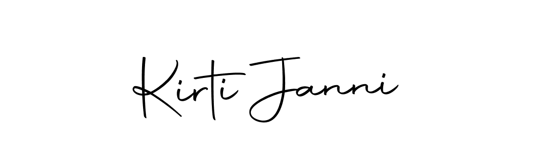 Also we have Kirti Janni name is the best signature style. Create professional handwritten signature collection using Autography-DOLnW autograph style. Kirti Janni signature style 10 images and pictures png