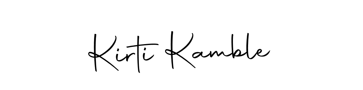 Make a beautiful signature design for name Kirti Kamble. With this signature (Autography-DOLnW) style, you can create a handwritten signature for free. Kirti Kamble signature style 10 images and pictures png