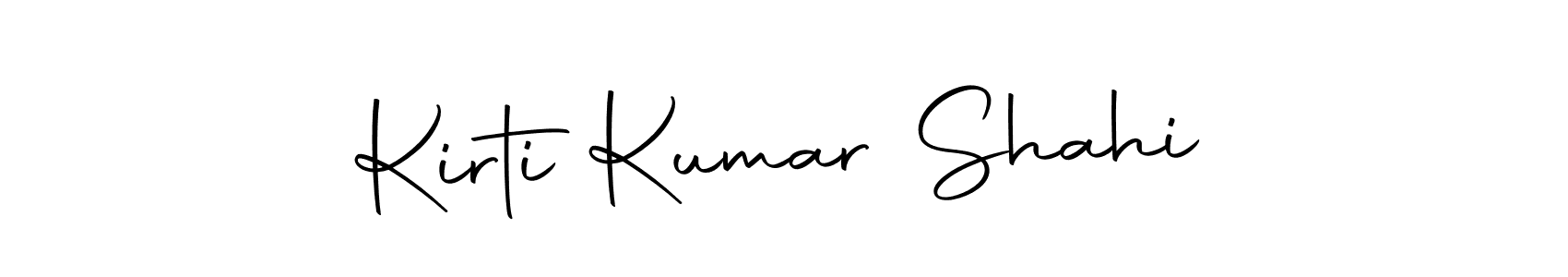 How to make Kirti Kumar Shahi name signature. Use Autography-DOLnW style for creating short signs online. This is the latest handwritten sign. Kirti Kumar Shahi signature style 10 images and pictures png