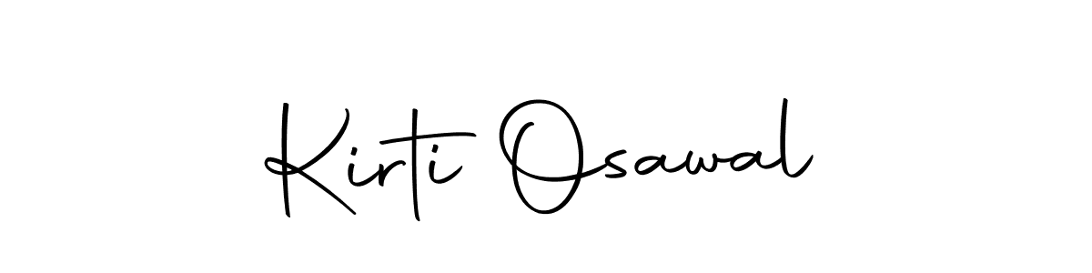 Make a beautiful signature design for name Kirti Osawal. With this signature (Autography-DOLnW) style, you can create a handwritten signature for free. Kirti Osawal signature style 10 images and pictures png
