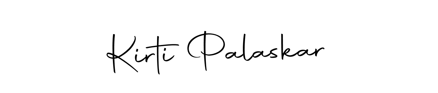 Create a beautiful signature design for name Kirti Palaskar. With this signature (Autography-DOLnW) fonts, you can make a handwritten signature for free. Kirti Palaskar signature style 10 images and pictures png