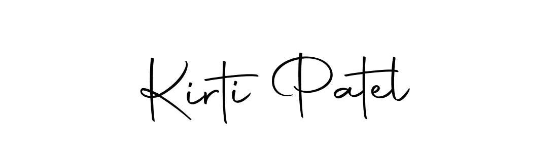 How to make Kirti Patel name signature. Use Autography-DOLnW style for creating short signs online. This is the latest handwritten sign. Kirti Patel signature style 10 images and pictures png