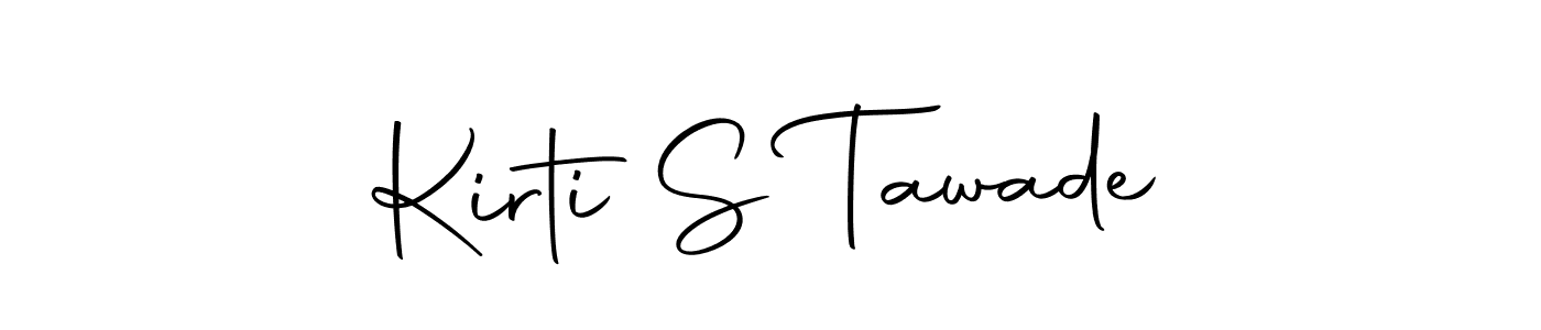 if you are searching for the best signature style for your name Kirti S Tawade. so please give up your signature search. here we have designed multiple signature styles  using Autography-DOLnW. Kirti S Tawade signature style 10 images and pictures png
